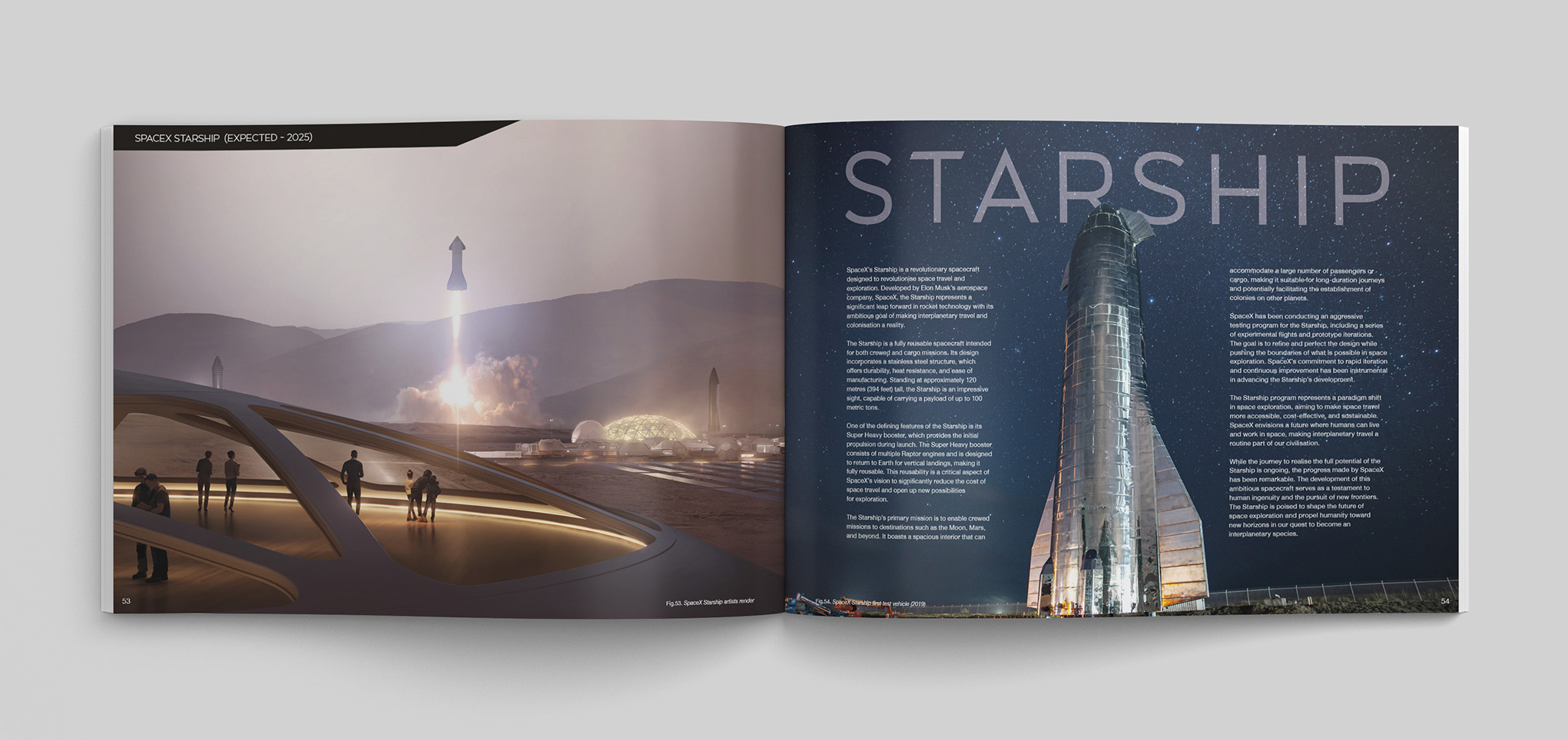 Book Design - Publication - Mockup of inside pages of a book about aviation.