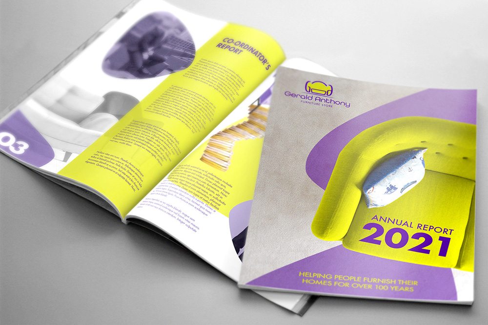 Editorial - Publication - Mockup of annual report.