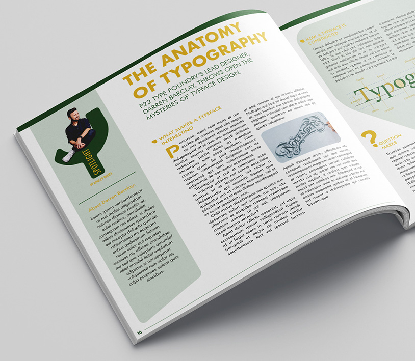 Editorial - Publication - Mockup of magazine article.