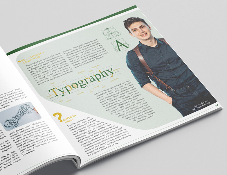 Editorial - Publication - Mockup of magazine article.